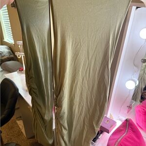 Sleek Olive Green Dress